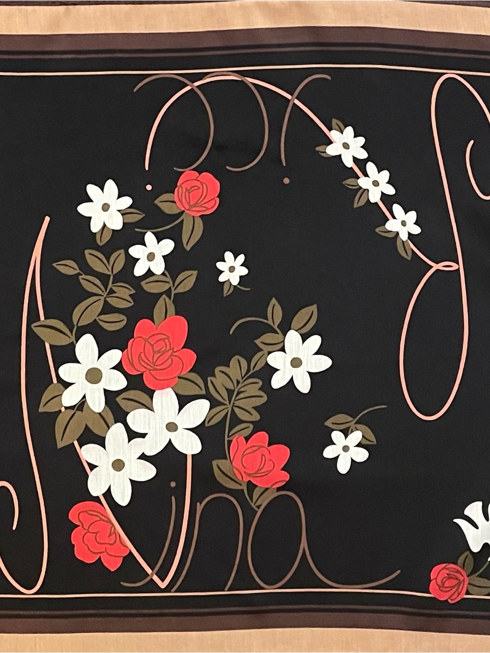 Gorg Vintage Nina Ricci Silk Blend Scarf 23 In Sq Excellent Condition - Picture 2 of 11